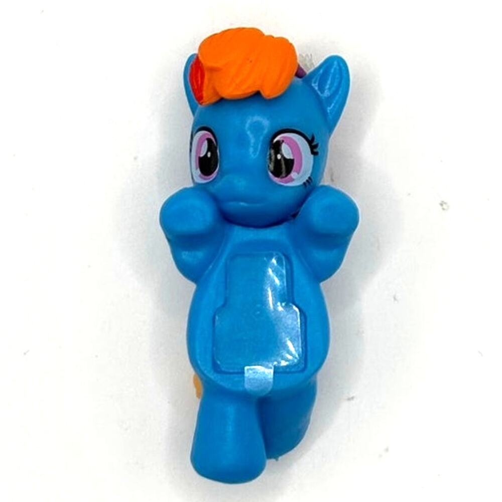New Collectible My Little Pony Blue/Rainbow Attachable Mini Figure, Open Box